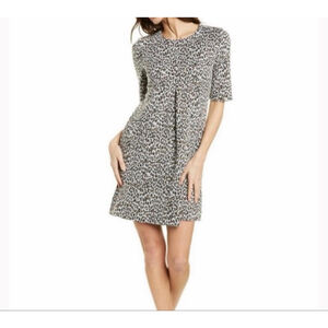 NEW with tags Women's Tyler Böe Leopard Print Dress M Grey Brown